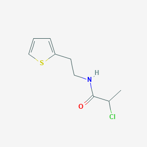 2-chloro-N-[2-(thiophen-2-yl)ethyl]propanamide