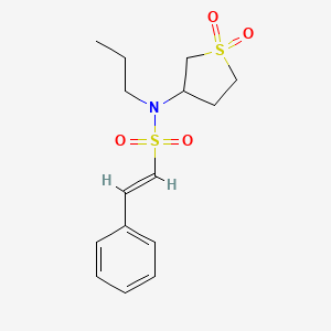 (E)-N-(1,1-dioxothiolan-3-yl)-2-phenyl-N-propylethenesulfonamide