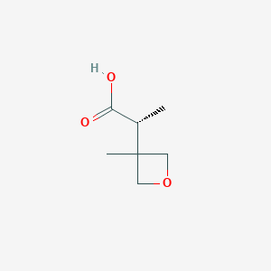 (2R)-2-(3-Methyloxetan-3-yl)propanoic acid
