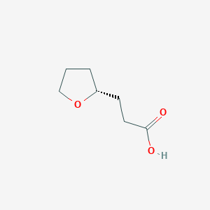 molecular formula C7H12O3 B2553272 3-[(2R)-oxolan-2-yl]propanoicacid CAS No. 71862-09-4