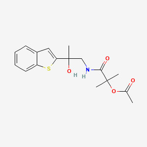 1-((2-(Benzo[b]thiophen-2-yl)-2-hydroxypropyl)amino)-2-methyl-1-oxopropan-2-yl acetate