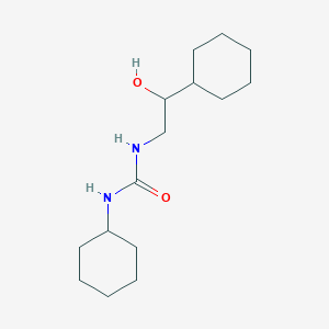 molecular formula C15H28N2O2 B2553286 1-Cyclohexyl-3-(2-cyclohexyl-2-hydroxyethyl)urea CAS No. 1351609-39-6