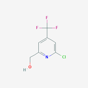 molecular formula C7H5ClF3NO B2553292 (6-Chloro-4-(trifluoromethyl)pyridin-2-yl)methanol CAS No. 1421961-60-5