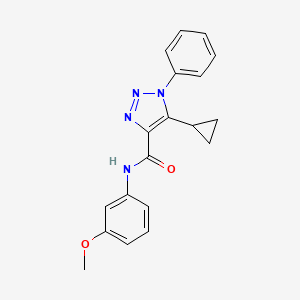 5-cyclopropyl-N-(3-methoxyphenyl)-1-phenyl-1H-1,2,3-triazole-4-carboxamide
