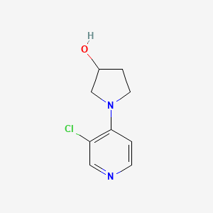 molecular formula C9H11ClN2O B2553304 1-(3-Chloropyridin-4-yl)pyrrolidin-3-ol CAS No. 1519325-29-1
