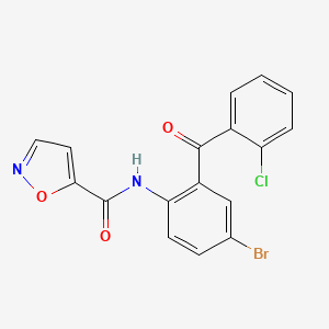 N-(4-bromo-2-(2-chlorobenzoyl)phenyl)isoxazole-5-carboxamide