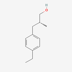 (2R)-3-(4-Ethylphenyl)-2-methylpropan-1-ol