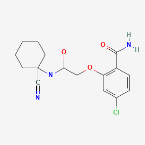 4-Chloro-2-{[(1-cyanocyclohexyl)(methyl)carbamoyl]methoxy}benzamide