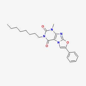 1-methyl-3-octyl-7-phenyloxazolo[2,3-f]purine-2,4(1H,3H)-dione