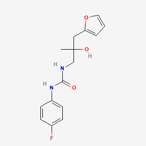 1-(4-Fluorophenyl)-3-(3-(furan-2-yl)-2-hydroxy-2-methylpropyl)urea