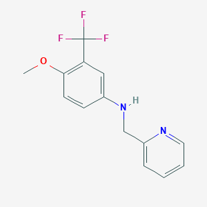 4-Methoxy-N-(pyridin-2-ylmethyl)-3-(trifluoromethyl)aniline