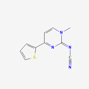 N-[1-methyl-4-(2-thienyl)-2(1H)-pyrimidinyliden]cyanamide