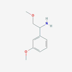molecular formula C10H15NO2 B2553353 2-Methoxy-1-(3-methoxyphenyl)ethan-1-amine CAS No. 953890-39-6
