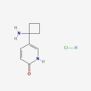 5-(1-Aminocyclobutyl)-1H-pyridin-2-one;hydrochloride