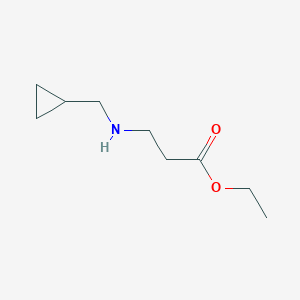 molecular formula C9H17NO2 B2553365 Ethyl 3-[(cyclopropylmethyl)amino]propanoate CAS No. 182559-61-1