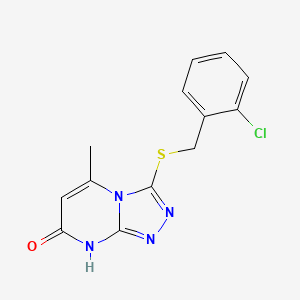 3-[(2-chlorobenzyl)thio]-5-methyl[1,2,4]triazolo[4,3-a]pyrimidin-7(8H)-one