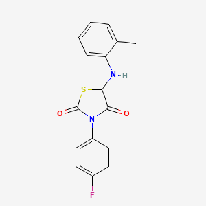 3-(4-Fluorophenyl)-5-[(2-methylphenyl)amino]-1,3-thiazolidine-2,4-dione