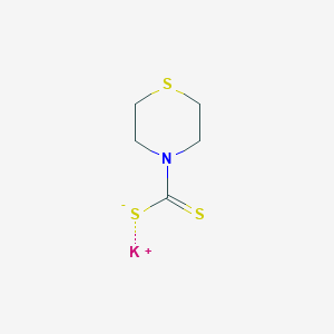 molecular formula C5H8KNS3 B2553418 potassium (thiomorpholine-4-carbothioyl)sulfanide CAS No. 92754-62-6