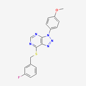 7-((3-fluorobenzyl)thio)-3-(4-methoxyphenyl)-3H-[1,2,3]triazolo[4,5-d]pyrimidine