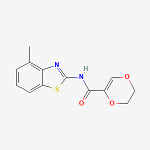 N-(4-methylbenzo[d]thiazol-2-yl)-5,6-dihydro-1,4-dioxine-2-carboxamide