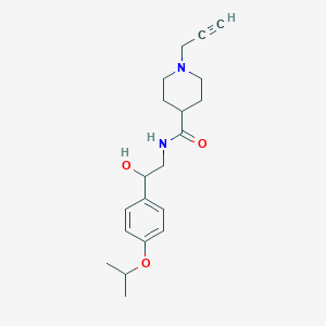 N-{2-hydroxy-2-[4-(propan-2-yloxy)phenyl]ethyl}-1-(prop-2-yn-1-yl)piperidine-4-carboxamide