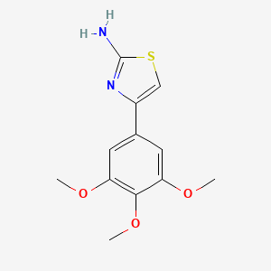 molecular formula C12H14N2O3S B2553531 4-(3,4,5-trimethoxyphenyl)thiazol-2-amine CAS No. 139780-70-4