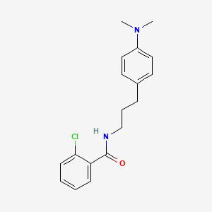 2-chloro-N-(3-(4-(dimethylamino)phenyl)propyl)benzamide