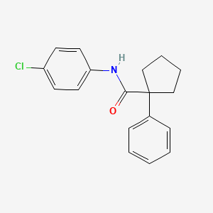 N-(4-chlorophenyl)-1-phenylcyclopentane-1-carboxamide