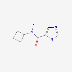 molecular formula C10H15N3O B2553548 N-Cyclobutyl-N,3-dimethylimidazole-4-carboxamide CAS No. 2320444-44-6