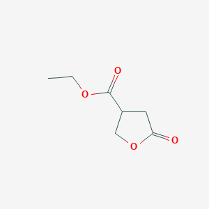 molecular formula C7H10O4 B2553555 Ethyl 5-oxooxolane-3-carboxylate CAS No. 5204-92-2