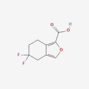 molecular formula C9H8F2O3 B2553562 5,5-Difluoro-6,7-dihydro-4H-2-benzofuran-1-carboxylic acid CAS No. 2503207-55-2