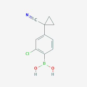 [2-Chloro-4-(1-cyanocyclopropyl)phenyl]boronic acid