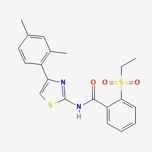 N-(4-(2,4-dimethylphenyl)thiazol-2-yl)-2-(ethylsulfonyl)benzamide