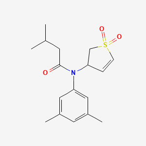 molecular formula C17H23NO3S B2553567 N-(3,5-dimethylphenyl)-N-(1,1-dioxido-2,3-dihydrothiophen-3-yl)-3-methylbutanamide CAS No. 863445-76-5