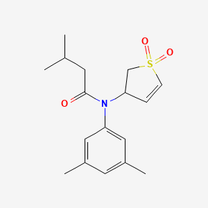 N-(3,5-dimethylphenyl)-N-(1,1-dioxido-2,3-dihydrothiophen-3-yl)-3-methylbutanamide