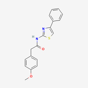 2-(4-methoxyphenyl)-N-(4-phenyl-1,3-thiazol-2-yl)acetamide