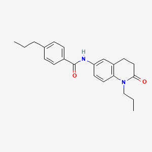 N-(2-oxo-1-propyl-1,2,3,4-tetrahydroquinolin-6-yl)-4-propylbenzamide