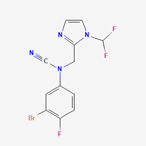 3-bromo-N-cyano-N-{[1-(difluoromethyl)-1H-imidazol-2-yl]methyl}-4-fluoroaniline