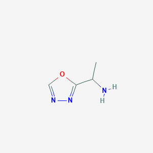 molecular formula C4H7N3O B2553605 1-(1,3,4-Oxadiazol-2-yl)ethanamine CAS No. 1082469-10-0