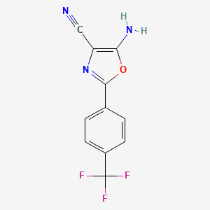 5-Amino-2-(4-(trifluoromethyl)phenyl)oxazole-4-carbonitrile