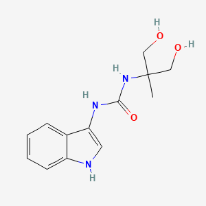 molecular formula C13H17N3O3 B2553610 1-(1,3-dihydroxy-2-methylpropan-2-yl)-3-(1H-indol-3-yl)urea CAS No. 922848-93-9