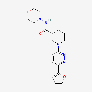 1-(6-(furan-2-yl)pyridazin-3-yl)-N-morpholinopiperidine-3-carboxamide
