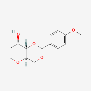molecular formula C14H16O5 B2553620 4,6-O-(4-Methoxybenzylidene)-D-glucal CAS No. 312623-79-3