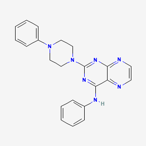 N-phenyl-2-(4-phenylpiperazin-1-yl)pteridin-4-amine