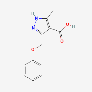 3-methyl-5-(phenoxymethyl)-1H-pyrazole-4-carboxylic acid