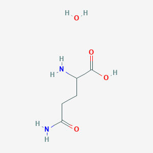 molecular formula C5H12N2O4 B2553637 DL-Glutamine hydrate CAS No. 115584-75-3; 585-21-7