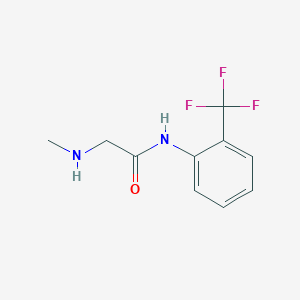 molecular formula C10H11F3N2O B2553667 2-(methylamino)-N-[2-(trifluoromethyl)phenyl]acetamide CAS No. 750599-20-3