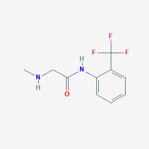 molecular formula C10H11F3N2O B2553667 2-(甲基氨基)-N-[2-(三氟甲基)苯基]乙酰胺 CAS No. 750599-20-3