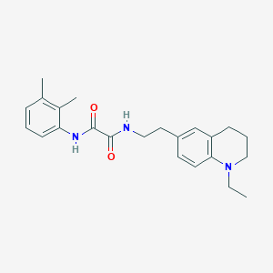 molecular formula C23H29N3O2 B2553676 N'-(2,3-dimethylphenyl)-N-[2-(1-ethyl-1,2,3,4-tetrahydroquinolin-6-yl)ethyl]ethanediamide CAS No. 955610-64-7