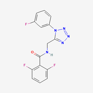 2,6-difluoro-N-((1-(3-fluorophenyl)-1H-tetrazol-5-yl)methyl)benzamide